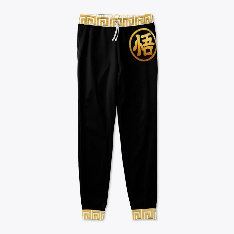 Anime Gold-Signature Kanji Joggers